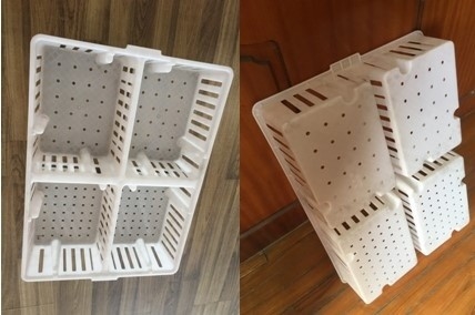 comprar caja plástica de la jaula del pollo de la jaula plástica de las aves de corral de los accesorios de la granja avícola de 685x495x135m m online manufacture